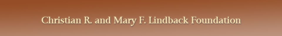 The Christian R. and Mary F. Lindback Foundation